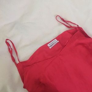 urban outfitters satin cowl-neck tank